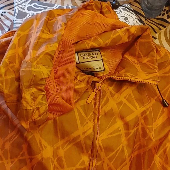 Urban Rags Orange Patterned Jacket - Picture 3 of 7